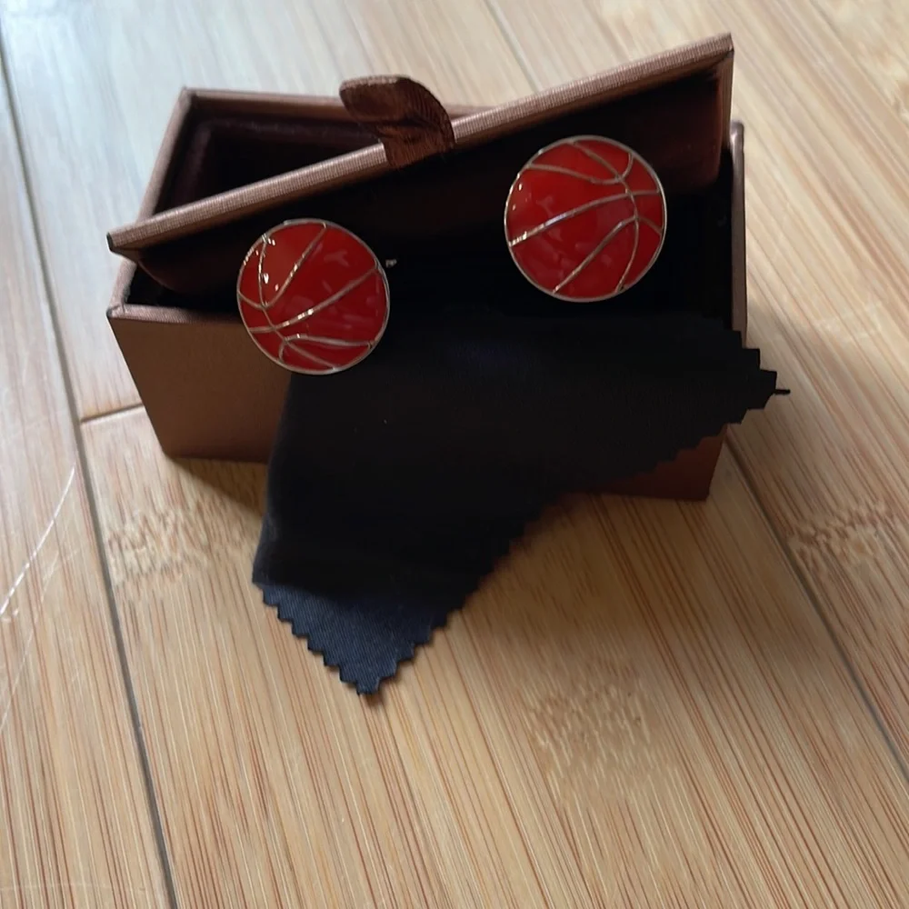 Basketball Cufflinks, ball Cufflinks, Men's Cufflinks, Sport Cufflinks NWOT